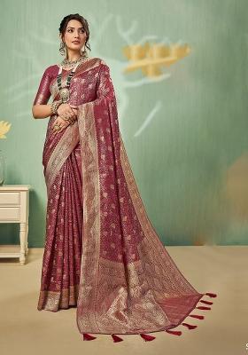 Maroun Weaving Tissue Saree Set