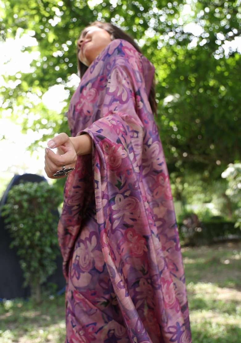 Multicolor Handloom Silk Saree Set for Diwali | Wedding & Festive Wear - Indya