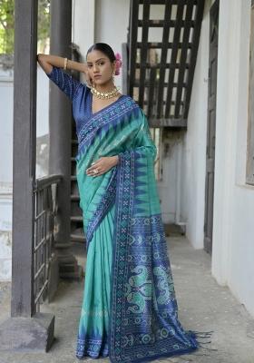 Rama Handloom Silk Saree Set