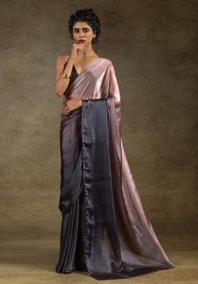 Peach Silk Saree Set