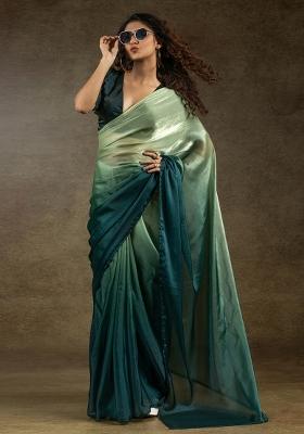 Green Silk Saree Set