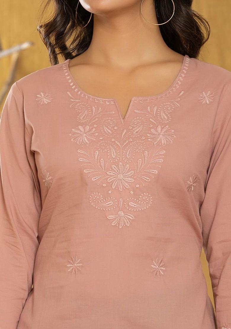 Orange Printed Cotton Top