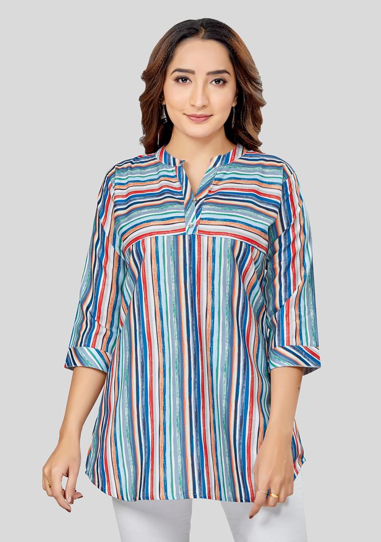 Multi Printed Cotton Kurti