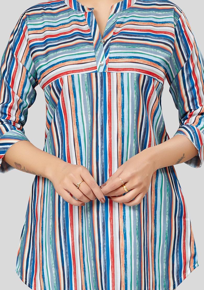 Multi Printed Cotton Kurti