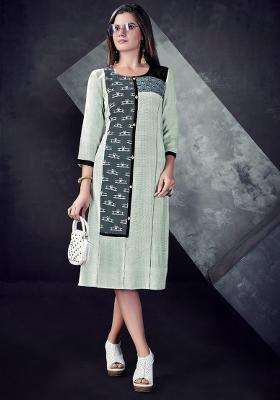 Multi Printed  Rayon Anarkali Kurti