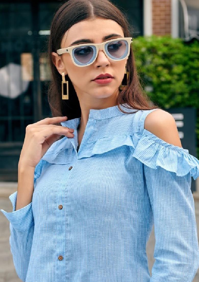 Multi Printed  Cotton Anarkali Kurti