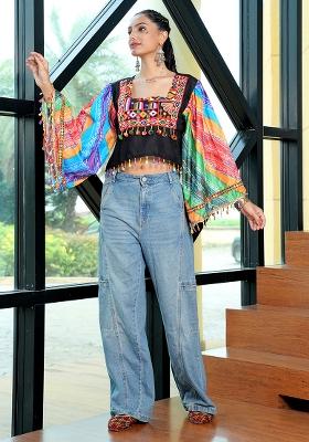 Multi Embroidererd Cotton Kurti