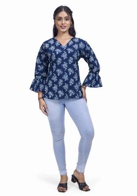 Indigo Printed Cotton Tunic
