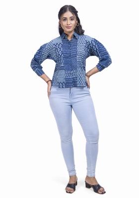 Blue Printed Cotton Tunic