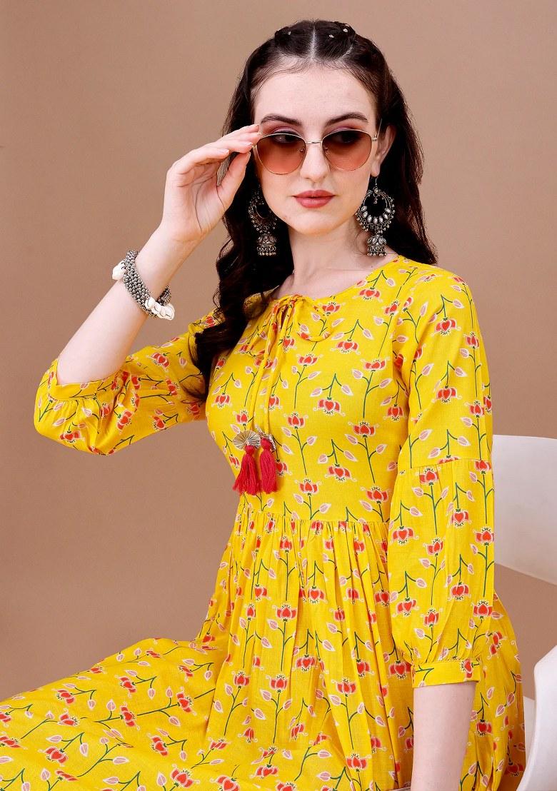 Multicolor Embroidery Rayon Top - Indya