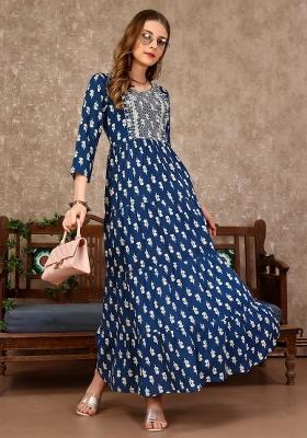 Multicolor Embroidery Rayon Top