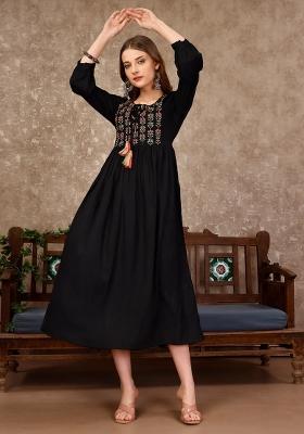 Multicolor Embroidery Rayon Top