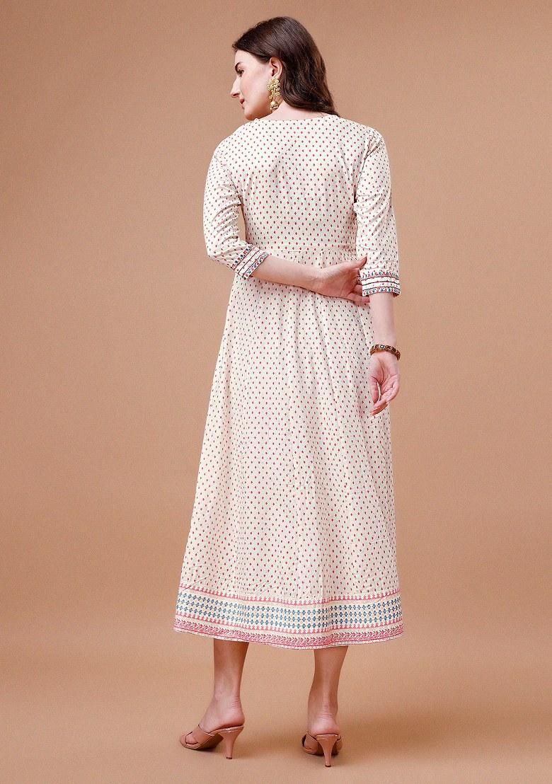 Multicolor Embroidery Rayon Top - Indya