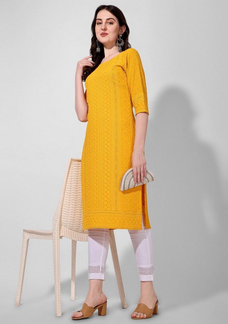 Multicolor Embroidery Rayon Top - Indya