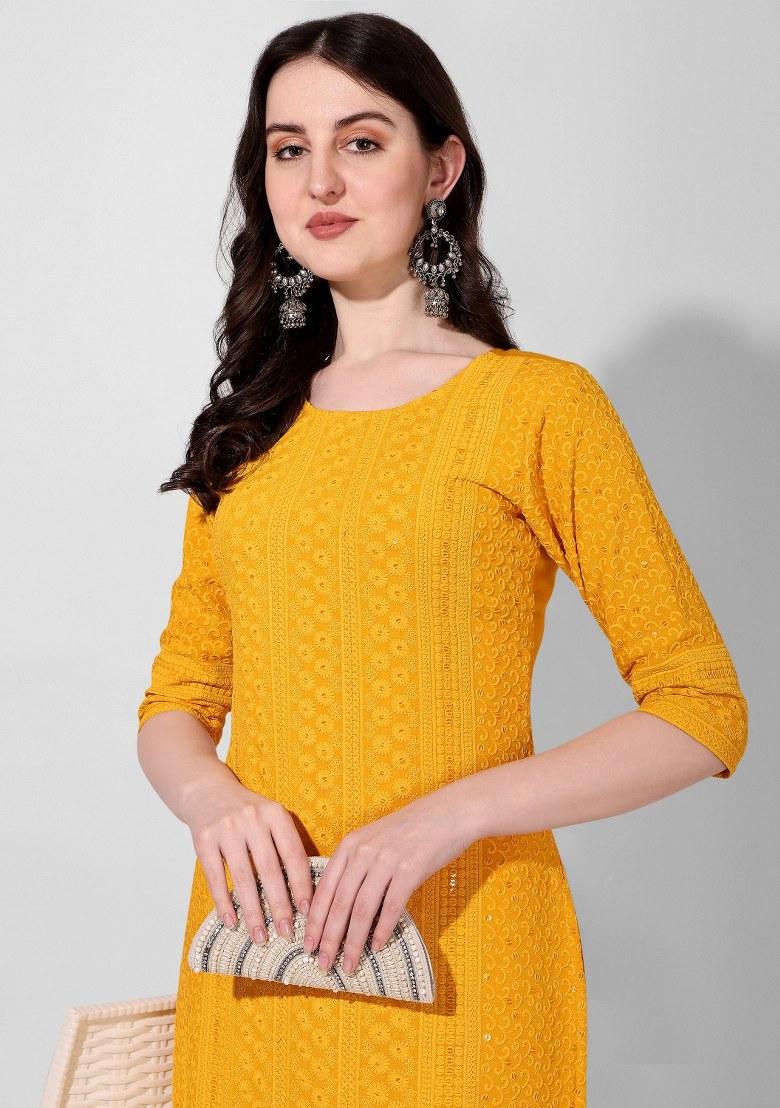 Multicolor Embroidery Rayon Top - Indya