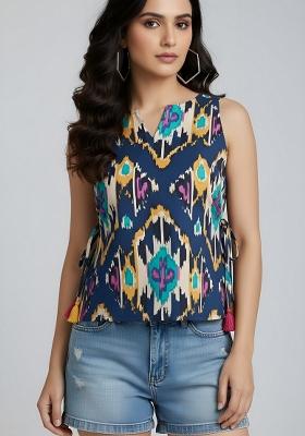 Multicolor Printed Cotton Top