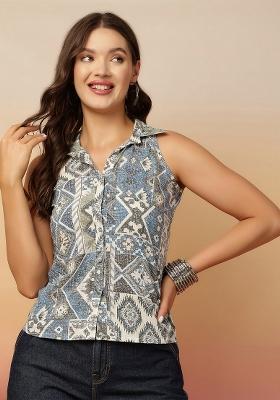Multicolor Printed Cotton Top