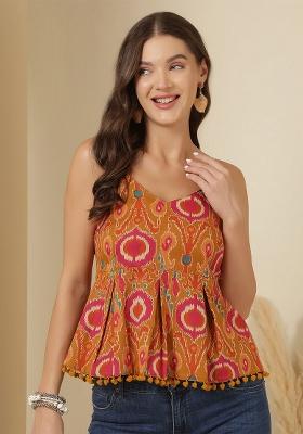 Multicolor Printed Cotton Top