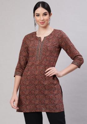 Multi Printed Cotton Kurta