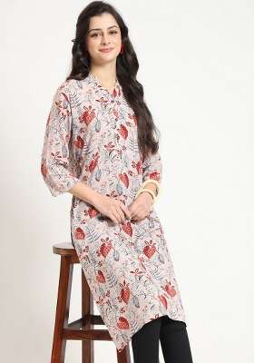 Multicolour Floral Cotton Kurta Set