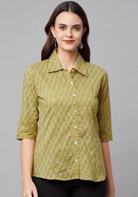 Mehendi Floral Cotton Top