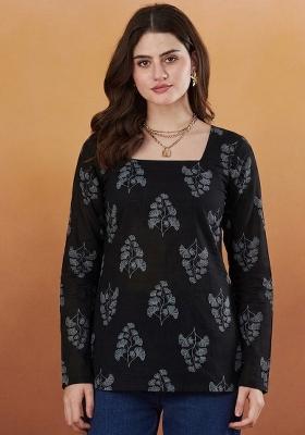 Black Rayon Top
