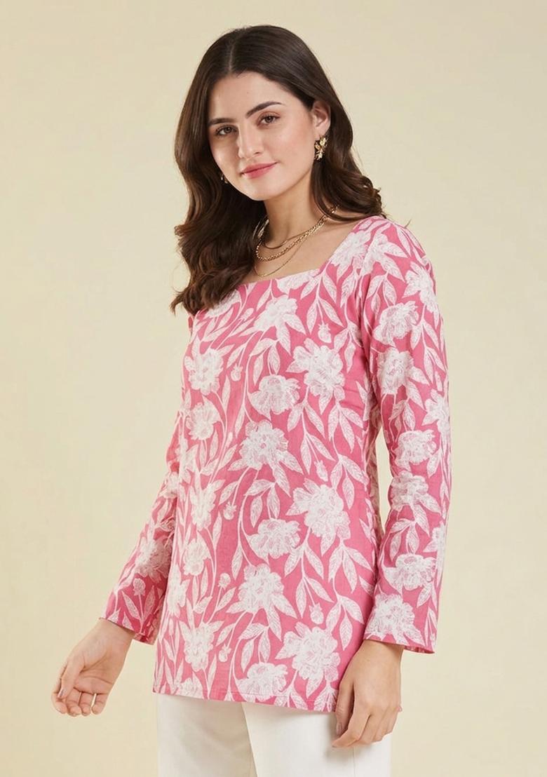 Pink Rayon Top - Indya