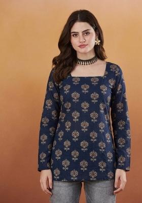 Blue Rayon Top
