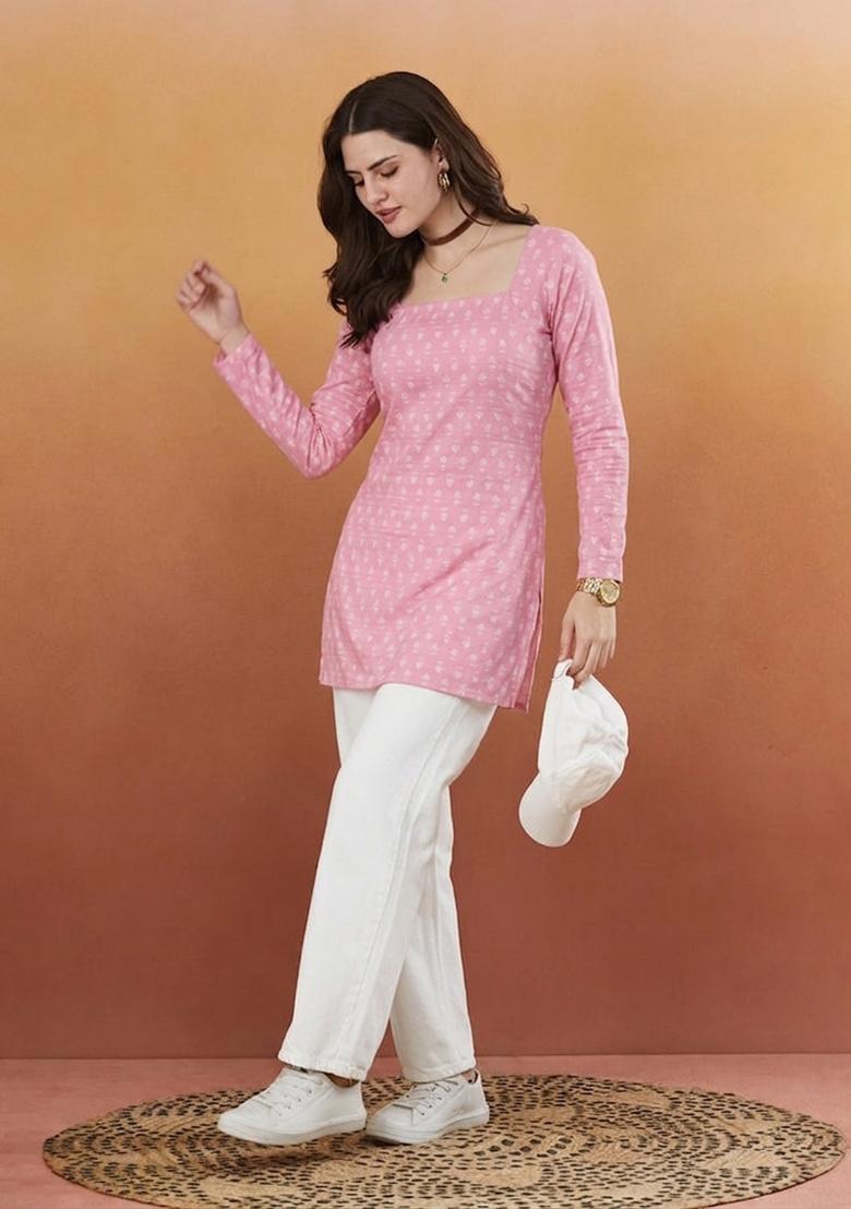 Pink Rayon Top - Indya