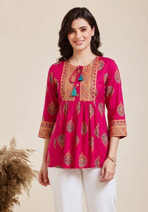Pink Rayon Top