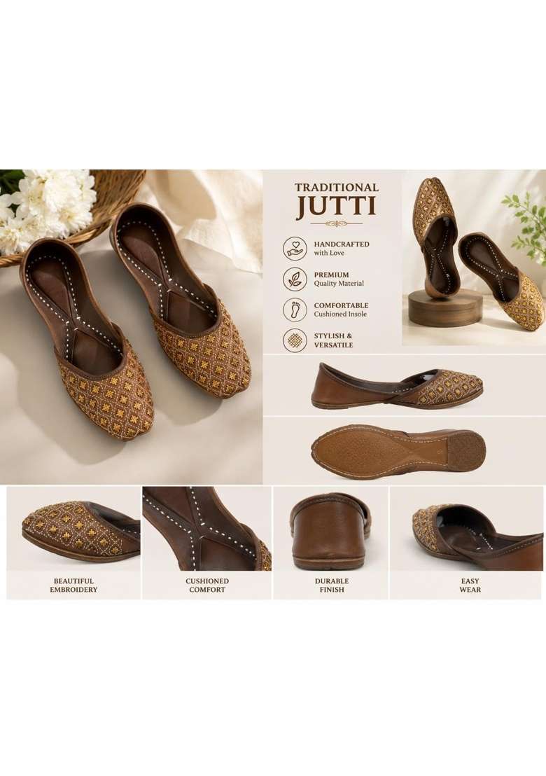 HEER Jutti for Women Pure Leather - Indya