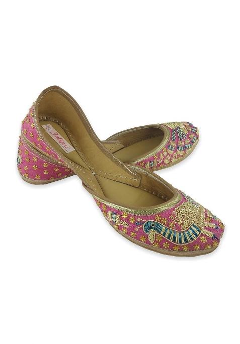Fulkari Womens Formal Genuine Soft Leather Jutis