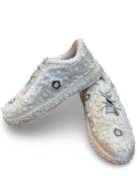 HDJS Jutti SHOP Embroidered Ethnic Shoes for Women Slip