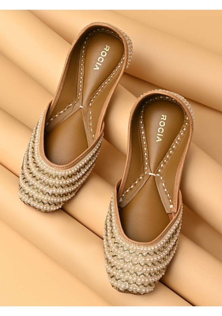 Rocia by Regal Women Embroidered Juttis - Indya