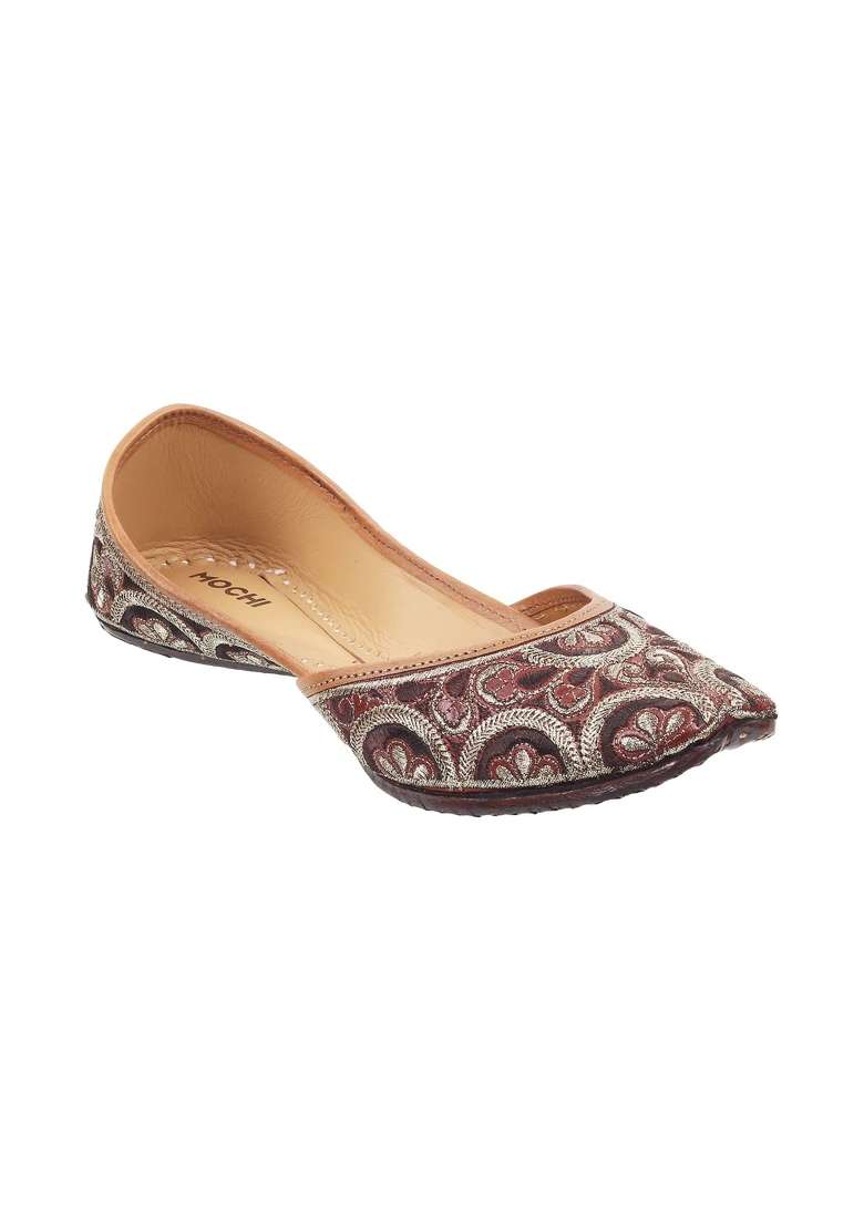 Mochi Women Leather Mojari - Indya