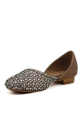 Oyoqchi Womens Embellished Ethnic Jutti Flats Gold and Antique Lightweight Flat Heel Handmade