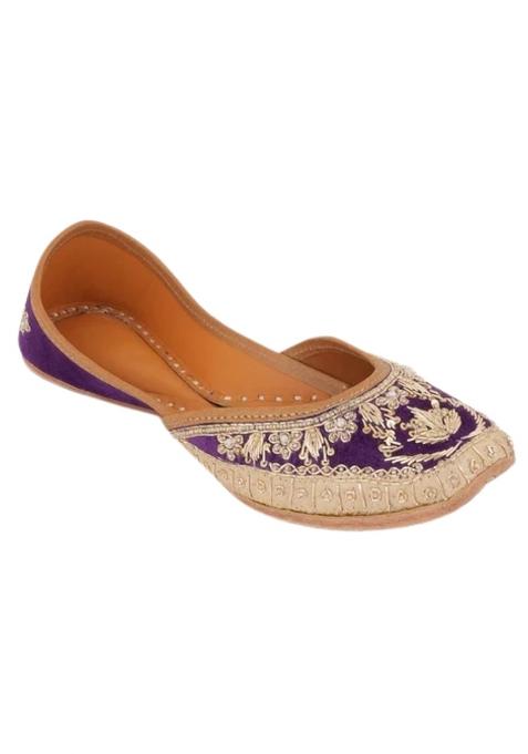 Jutties Maker Womens Royal Rajkumari Jutti Ethnic Slip on Flat Footwear