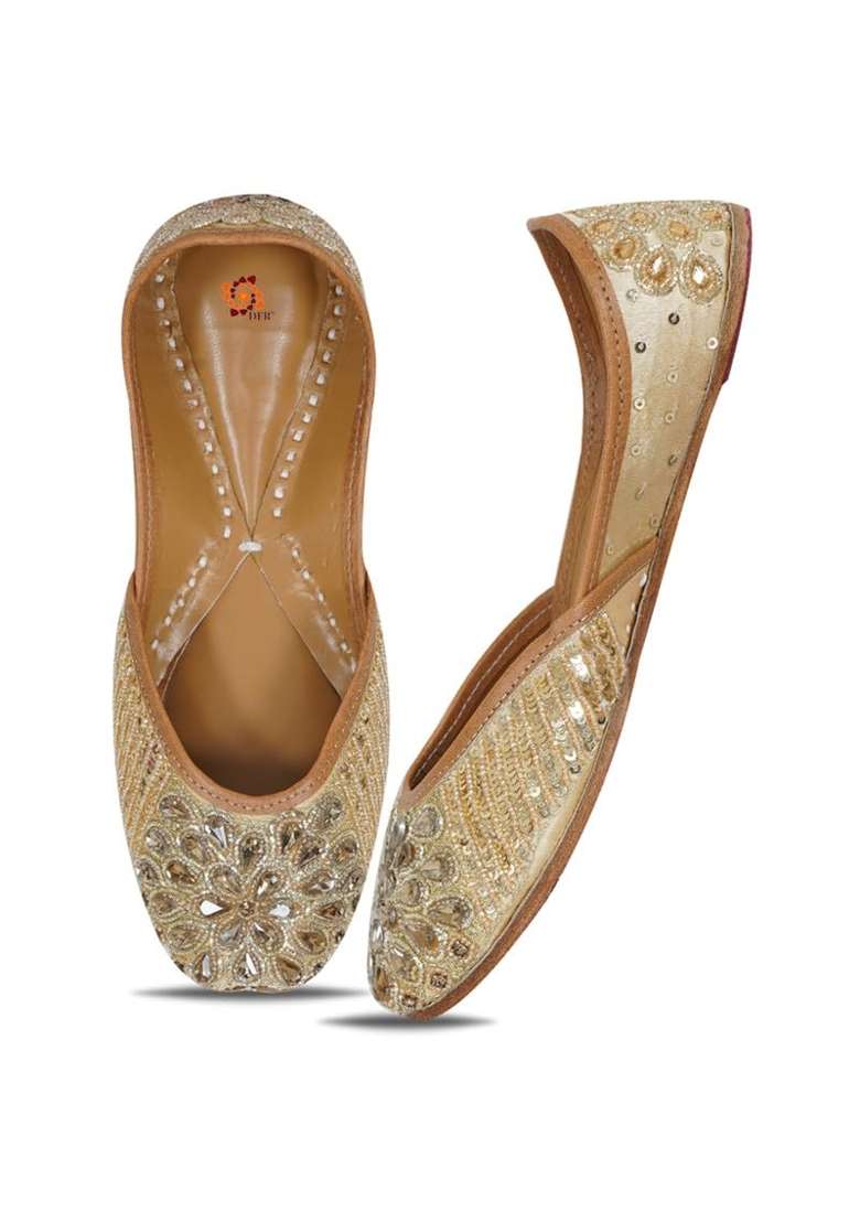 DFR Women Hand Zari Dabka Juti - Indya