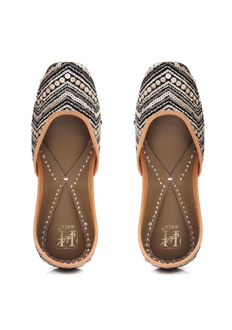 HEER Multicolor Ethnic Shoes Punjabi Shoes Jutti Mojari for Women and Girl - Indya