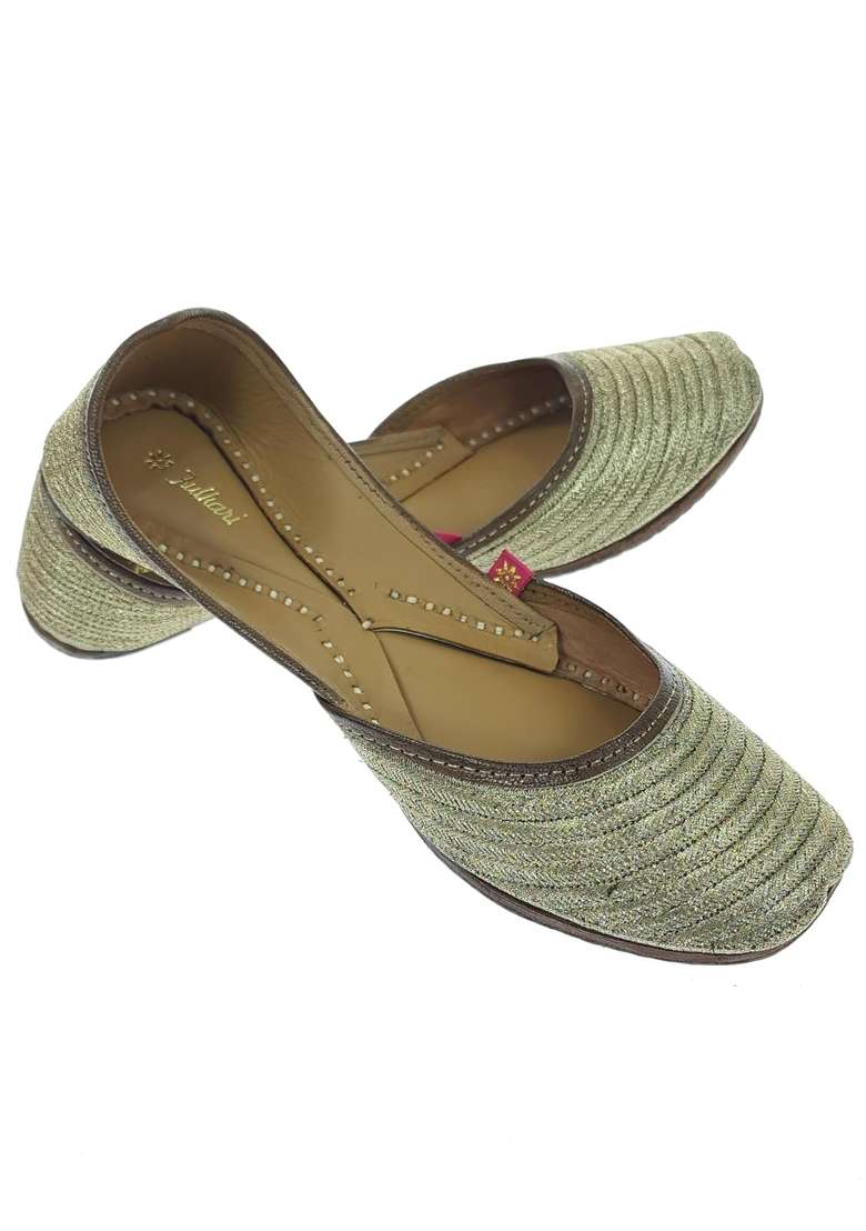 Fulkari Womens Zangira Genuine Soft Leather Jutis Bite and Pinch Free Juttis - Indya