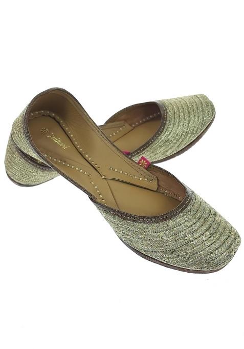 Fulkari Womens Zangira Genuine Soft Leather Jutis Bite and Pinch Free Juttis