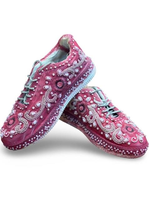 HDJS Jutti SHOP Embroidered Ethnic Shoes for Women Slip