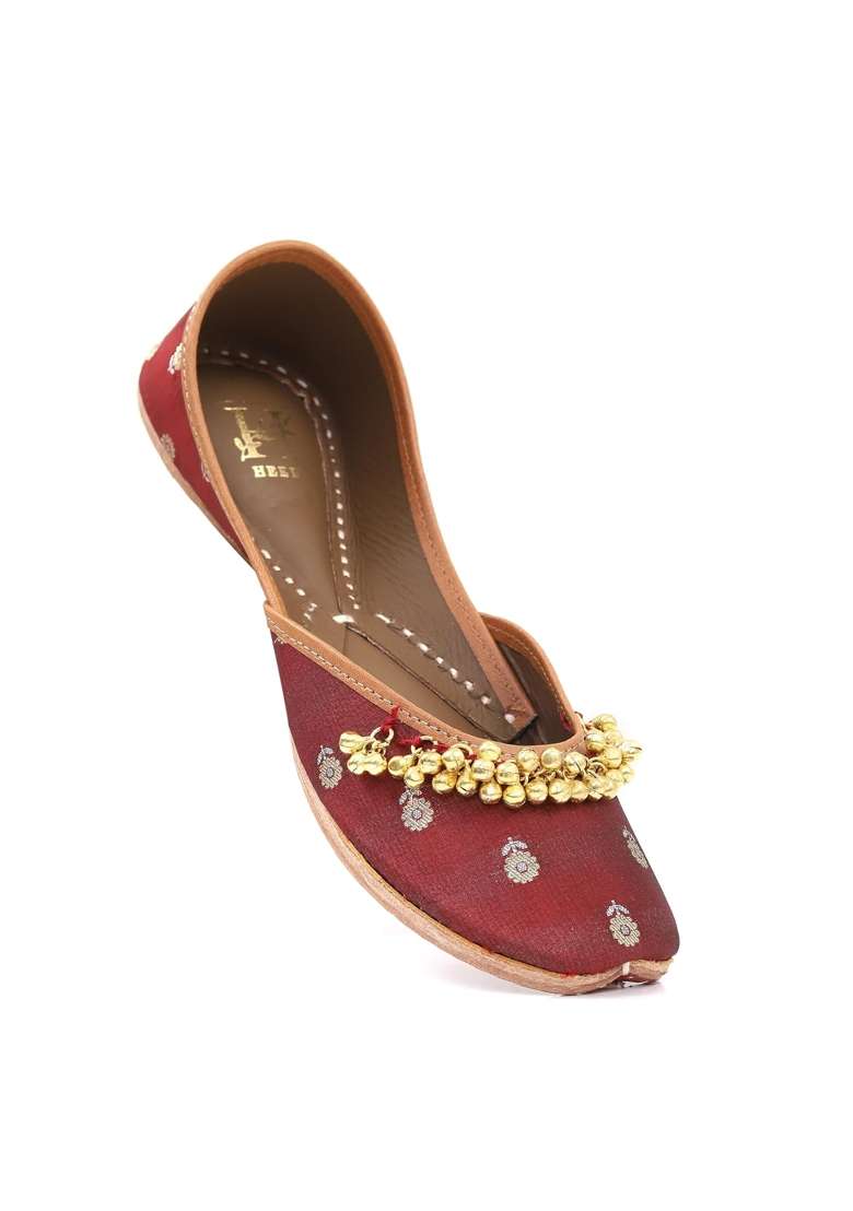 HEER Ethnic Shoes Punjabi Shoes Jutti Mojari for Women and Girl - Indya