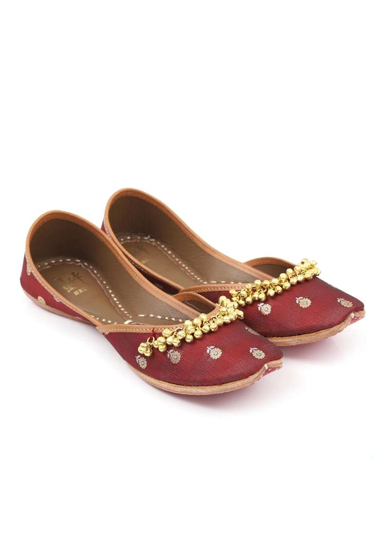HEER Ethnic Shoes Punjabi Shoes Jutti Mojari for Women and Girl - Indya