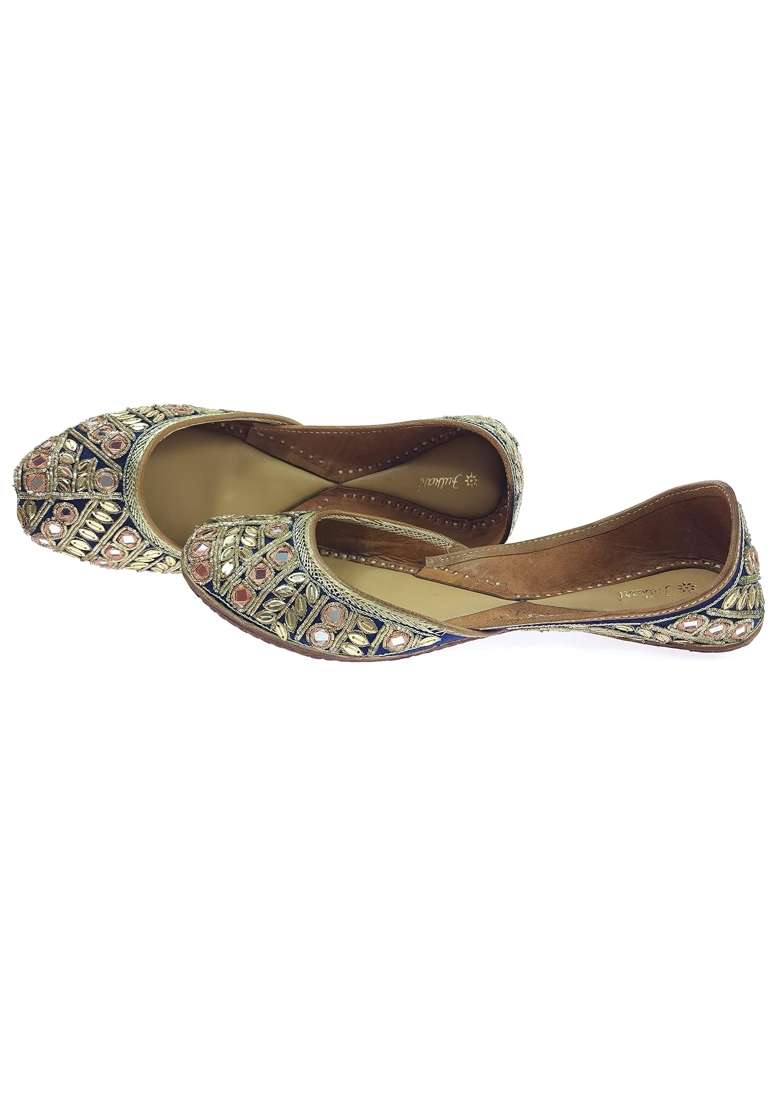 Fulkari Formal Shoes for Women Elegant and Comfortable Office Wear Stylish Leather Finish Cushioned Insole - Indya