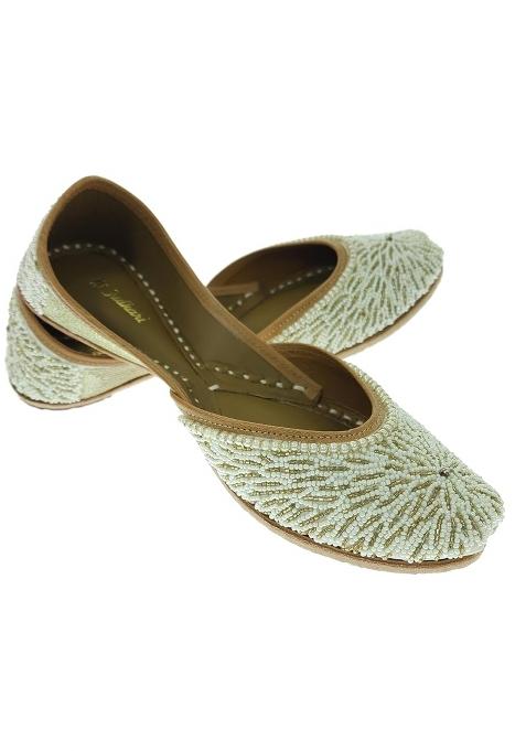 Fulkari Women Crown Genuine Soft Leather Embroidered Jutis Bite and Pinch Free Jutti