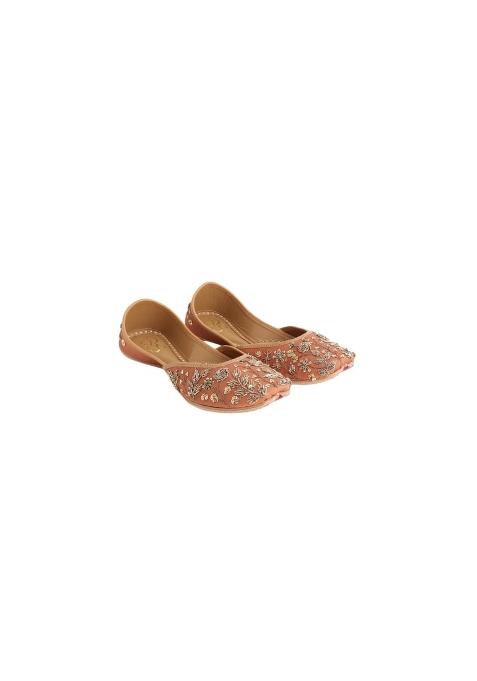 Niralii Traditional Handmade Punjabi Jutti Silken Clay Ethnic Indian Mojari
