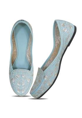 Indiestride Women Rajasthani Embroidery Ethnic Mojaris Punjabi Jutis Jutti Flats