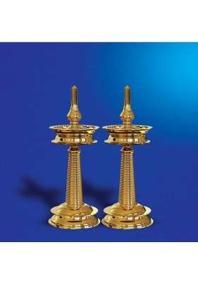 Puyangam Brass Kerala Kuthuvelakku Pamba Vilakku