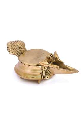 The Advitya Gold Brass Diya for Puja Pooja Deepak